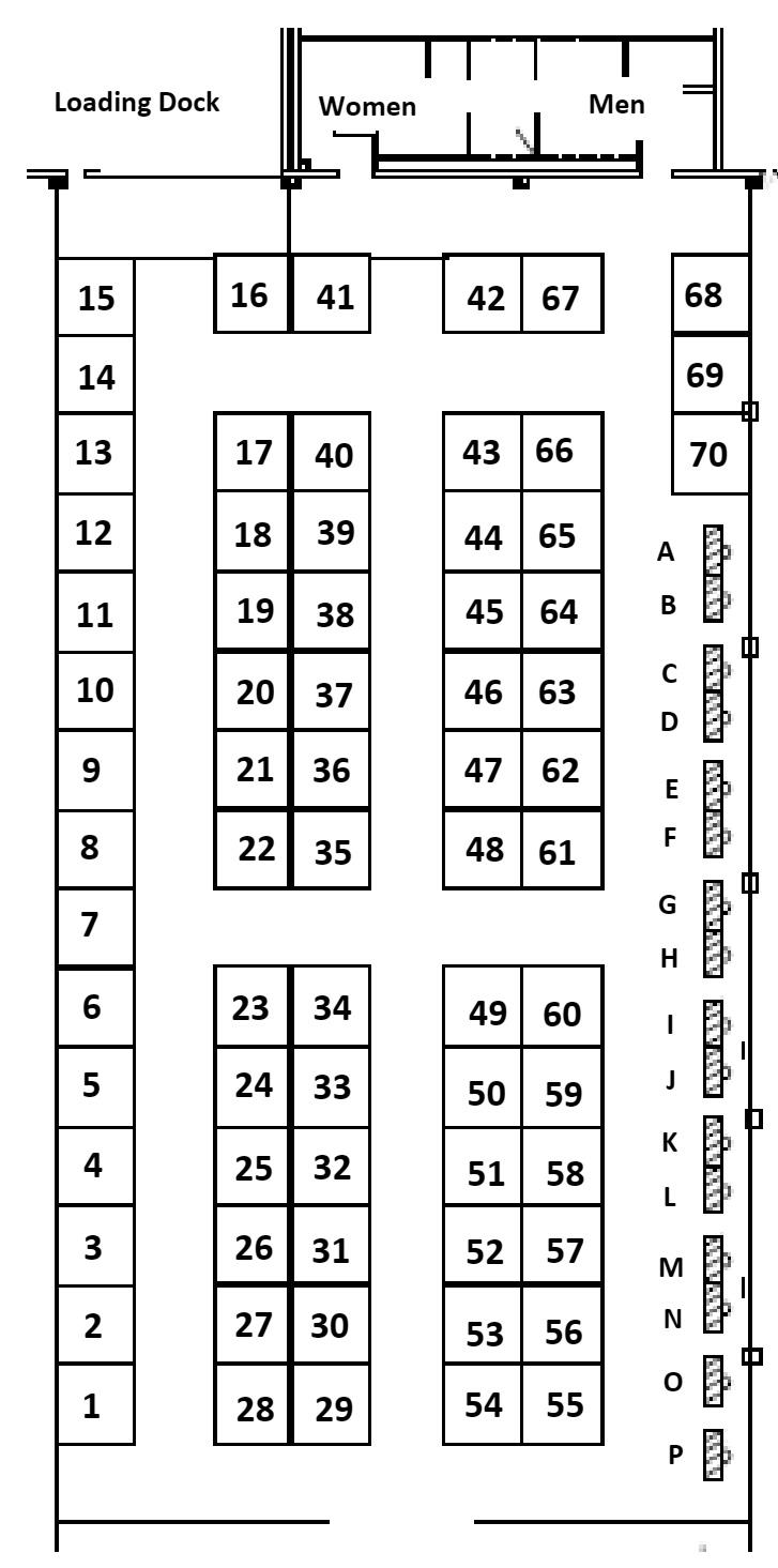 Gamehole Con - Exhibition Hall Map