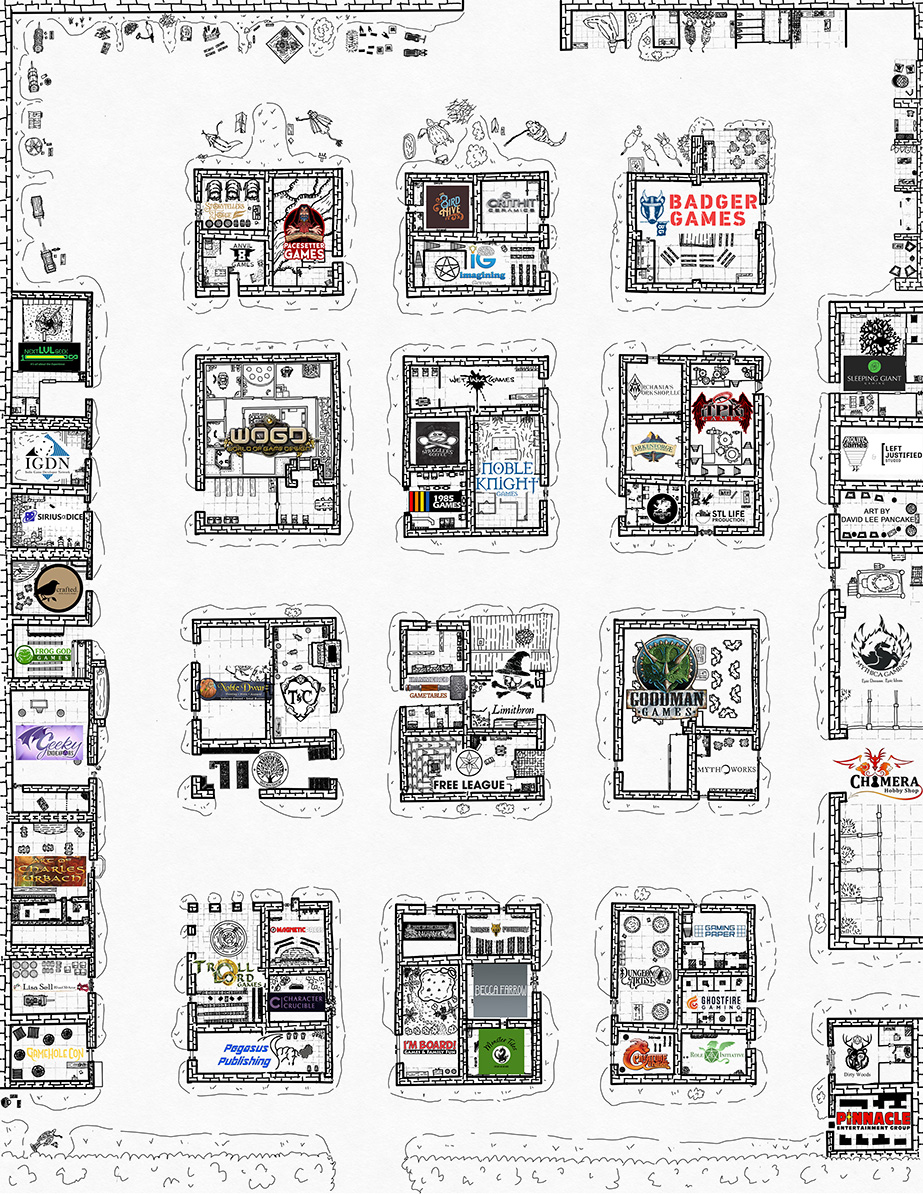 Gamehole Con Exhibition Hall Map